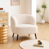 Fauteuils scandinaves en bouclette