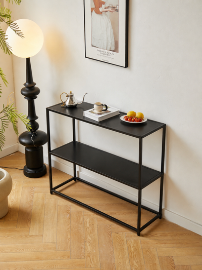 OXFORD - Console style industriel en métal noir