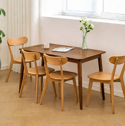 BONIFACIO - Mesa de comedor en madera de pino L120