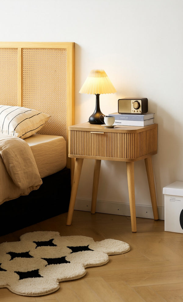 BALI - Table de chevet 1 tiroir en bois naturel