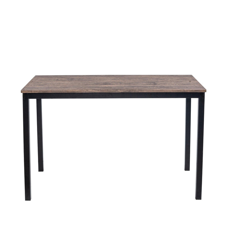 Table a manger 4 personnes en métal et bois gris L120