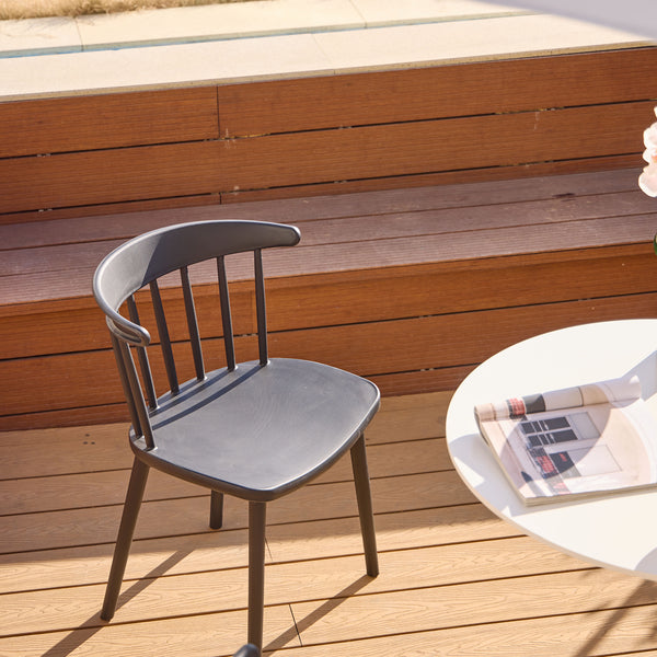 EXCHANGE - Lot de 4 chaises interieur exterieur noir