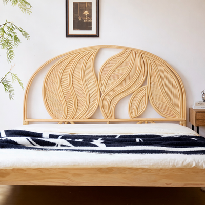 SAMARINDA - Testiera letto 160 cm in rattan naturale