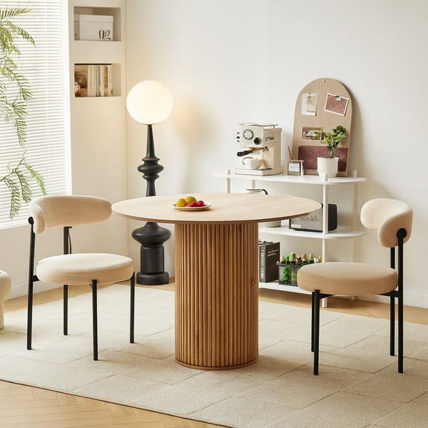 HAVANA - Table a manger ronde 4 personnes en pin massif D90