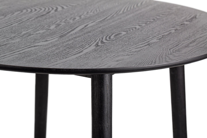 Table a manger 4 personnes en pin massif D90 coloris noir